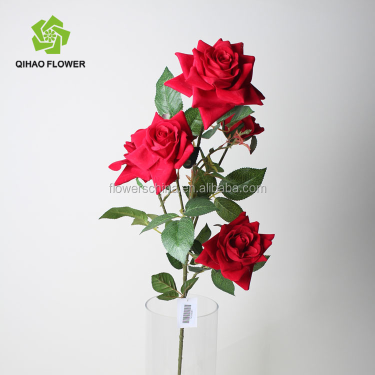 最高の販売の装飾的なバラの花の花人工manufaturer仕入れ・メーカー・工場