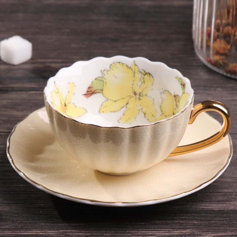 Wholesale Ceramic Custom Printed Tea Cups And Saucers Coffee Cup Buy