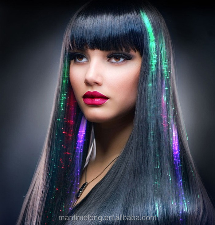 Colorful Led Wigs Glowing Flash Led Hair Braid Clip Hairpin Decoration