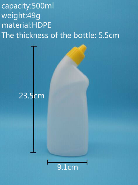 トイレ用洗剤の洗剤ボトルpe/500mlトイレの水のボトルスクリューキャップ/トイレクリーナーボトル仕入れ・メーカー・工場