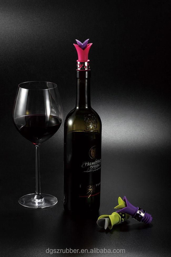 2014 new design bottle stopper,silicone bottle stopper, wine bottle stopper