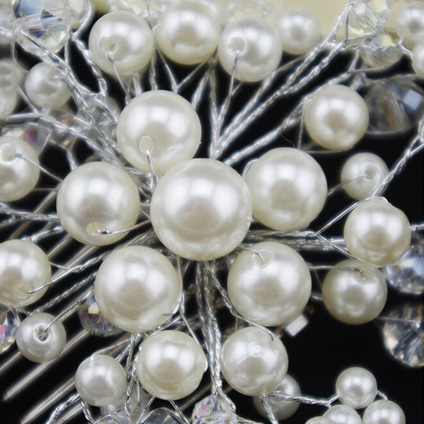 新しいスタイルの完全な真珠brighting金属毛の櫛仕入れ・メーカー・工場