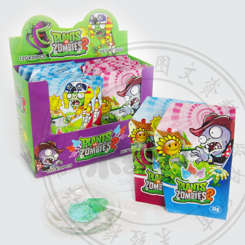 Nice design magic lollipop popping candy with tattoo