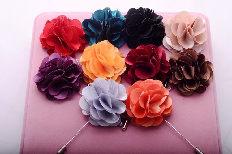 2017 Moda Hecha A Mano de Tela Forma de La Flor Broches Para. \u0026gt;\u0026gt;\u0026gt;