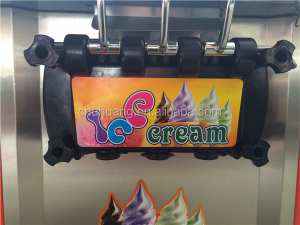 商業使用高品質3風味ステンレススチールソフトアイスクリームマシン仕入れ・メーカー・工場
