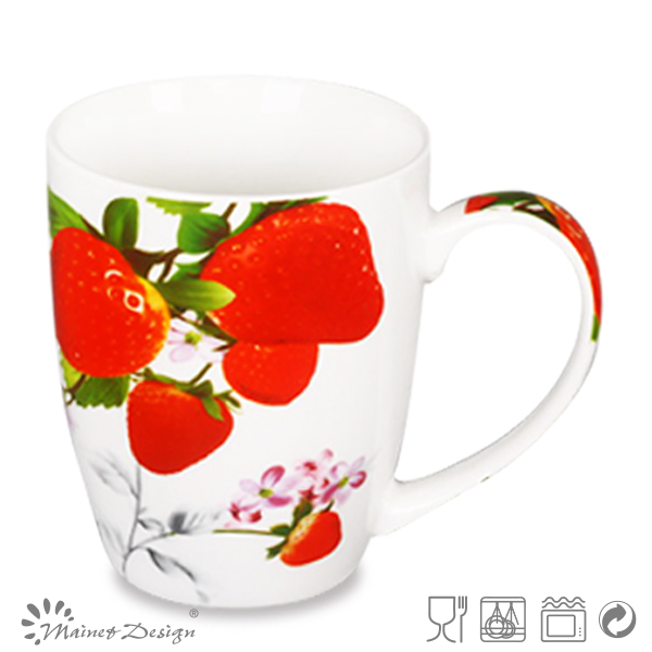 strawberry decal pepper in high quality newbone china mugs cute and popular