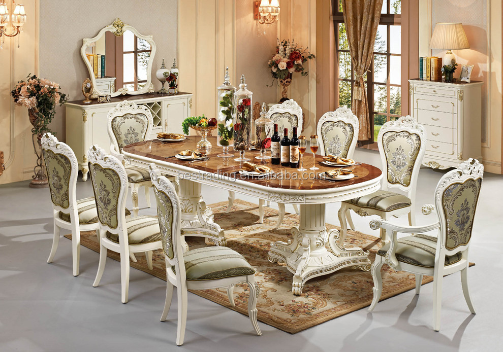 Extendable dining table muebles clásicos de madera tallada mesas ...