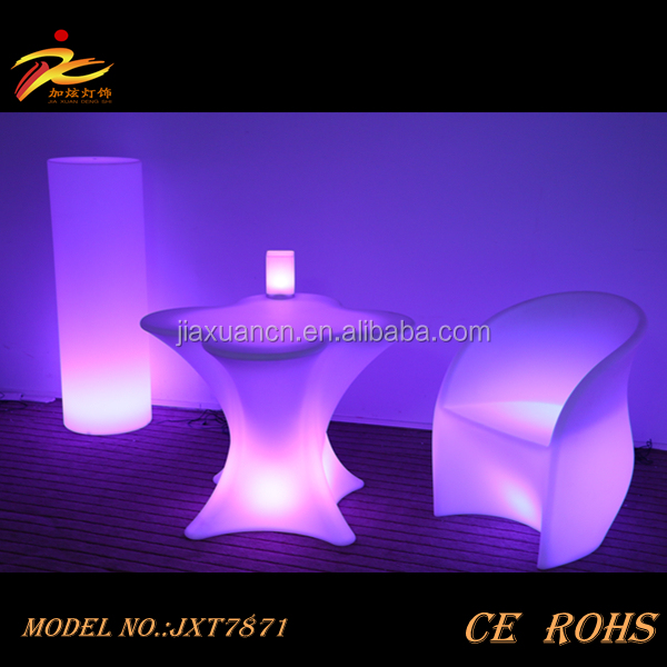 近代的な花の形の点灯しているledテーブル/variousカラーledカクテルテーブル/ledバッテリー駆動の家具仕入れ・メーカー・工場