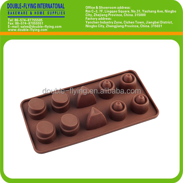 Silicone Geometry Shape Chocolate Mold, Baking Mold, Cake Decorations
