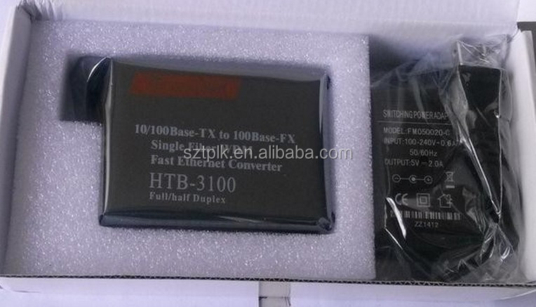 HTB-3100AB hundred trillion single-mode fiber Media Converter conversion (100Mbps)