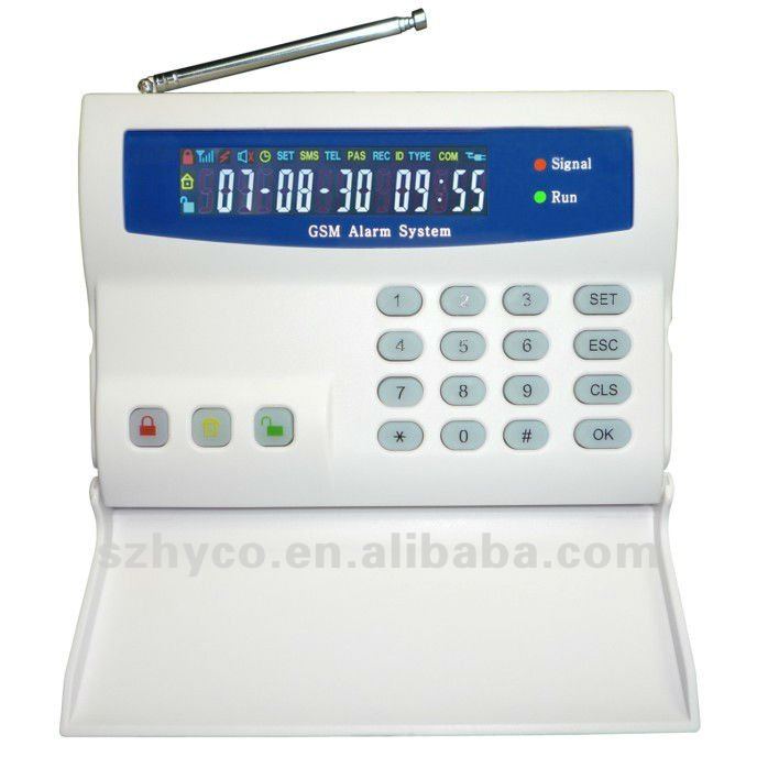 Home Solutions Wireless Gsm Alarm System With Lcd Screen[1]