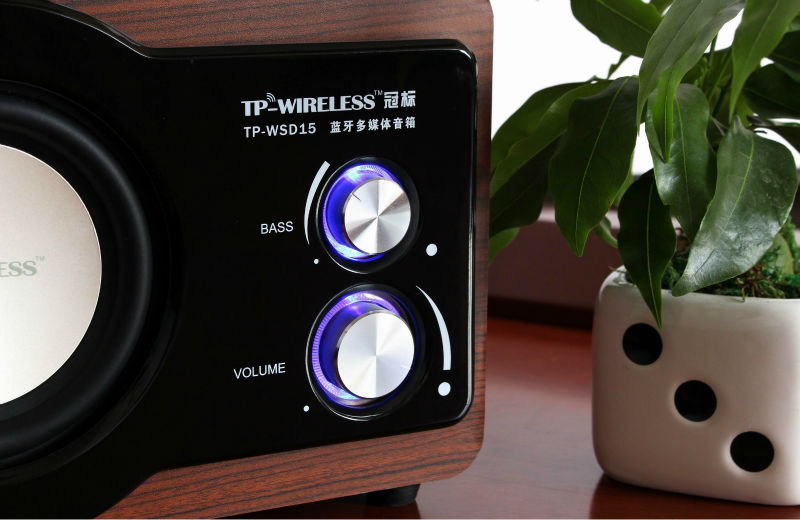 本物の木製2.1chマルチメディアスピーカーブルートゥース仕入れ・メーカー・工場
