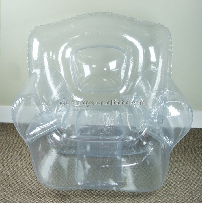 Heavy Duty Transparent Inflatable Single Sofa Crystal Clear Bubble