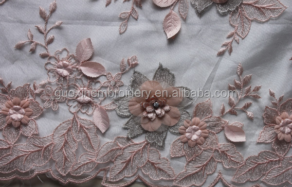最新の 3d手作り の花刺繍ビーズ レース用ドレス仕入れ・メーカー・工場