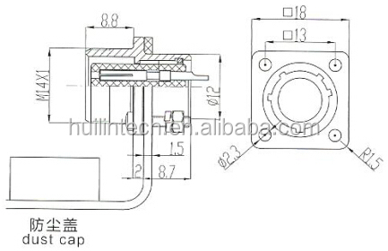 Ulrohsavitionp12f-2bメスソケットコネクタのプラグ防水仕入れ・メーカー・工場