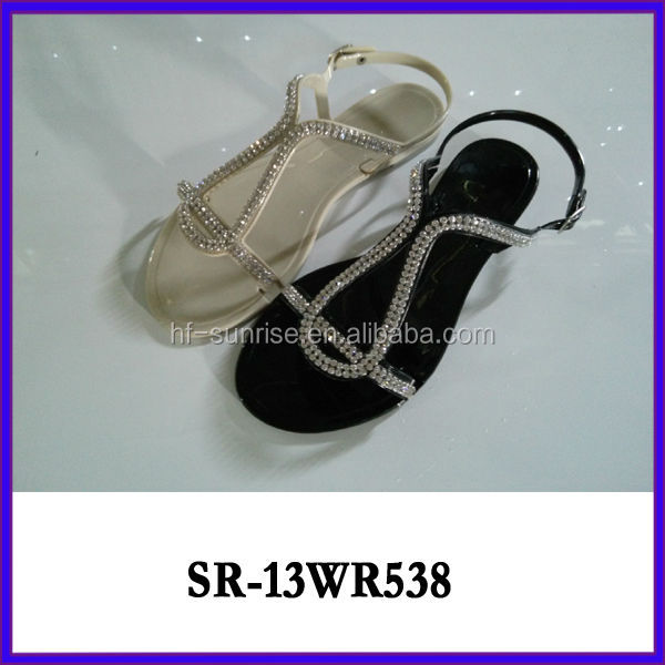Sr- 13wr533熱い販売カラフルなゼリーの靴女性pvcプラスチックpvcゼリークリスタルサンダルゼリーの靴卸売問屋・仕入れ・卸・卸売り