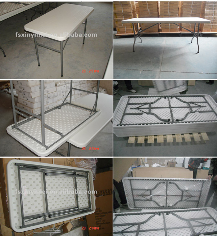 白安い結婚式パーティーイベントプラスチック折り畳み式のテーブルと椅子仕入れ・メーカー・工場