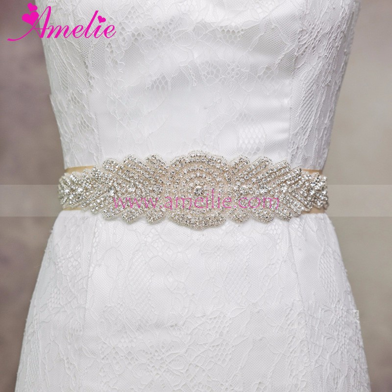 New Arrival Crystal Rhinestone Belt For Wedding Dress Bridal Belts