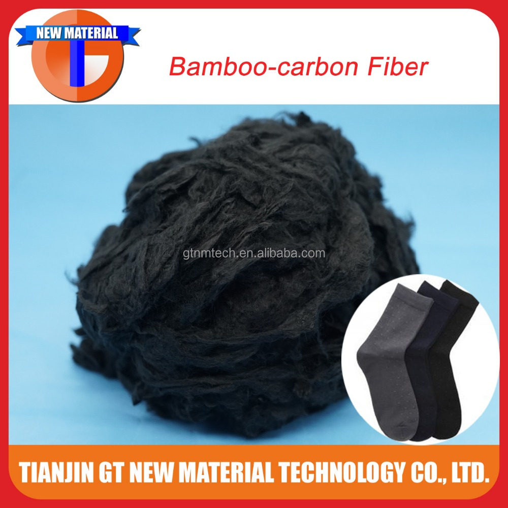 bamboo carbon fiber,black color for spinning.