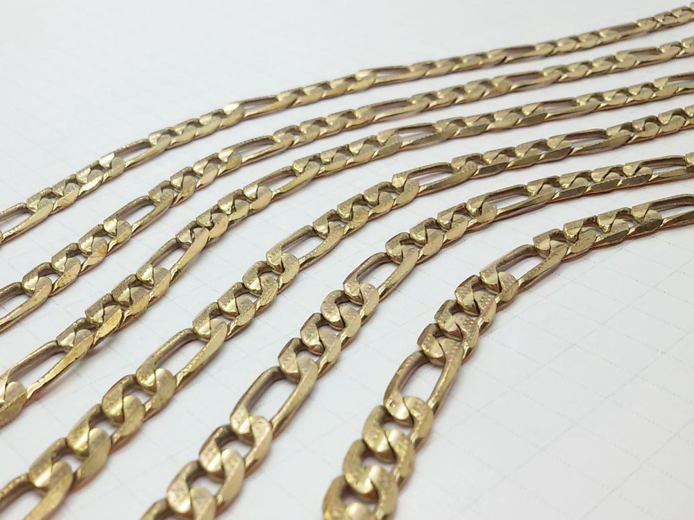 [真鍮製チェーン!]アクセサリーパーツ・黄銅製オーバルフィガロチェーンFIGARO CHAIN「幅5.45mm」問屋・仕入れ・卸・卸売り