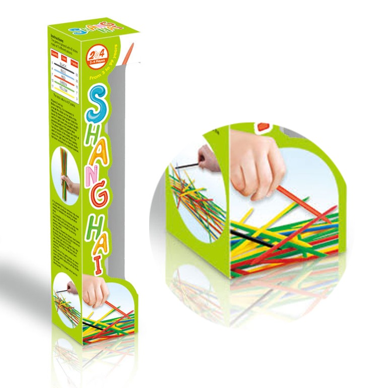 Educational Classic Wooden Pick Up Stick Game Toys 42pcs Oc0307776