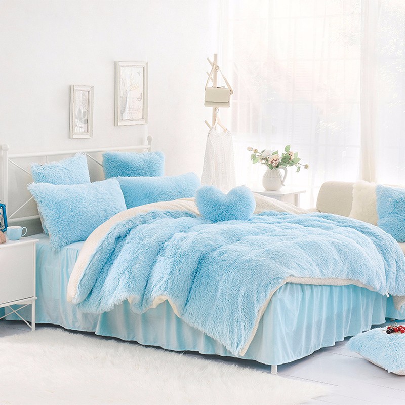 High Quality King Size Duvet Cover Sets Faux Fur Bedsheets Buy