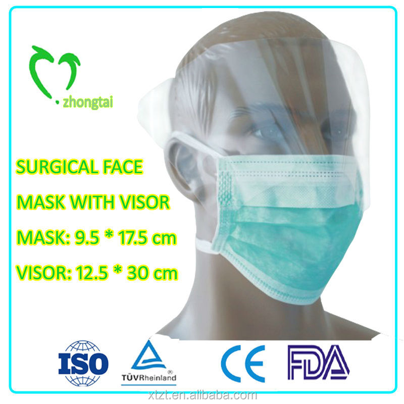 使い捨て付き手術用フェイスマスク、 医療用外科用バイザー問屋・仕入れ・卸・卸売り