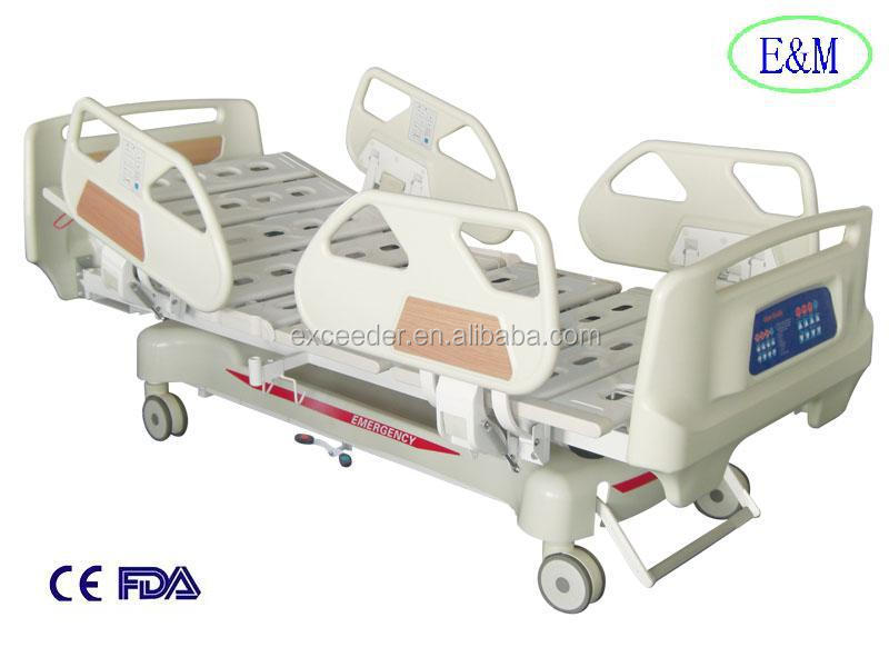 安い病院のマットレス患者ベッド手動のクランク、 車輪ロック可能な仕入れ・メーカー・工場