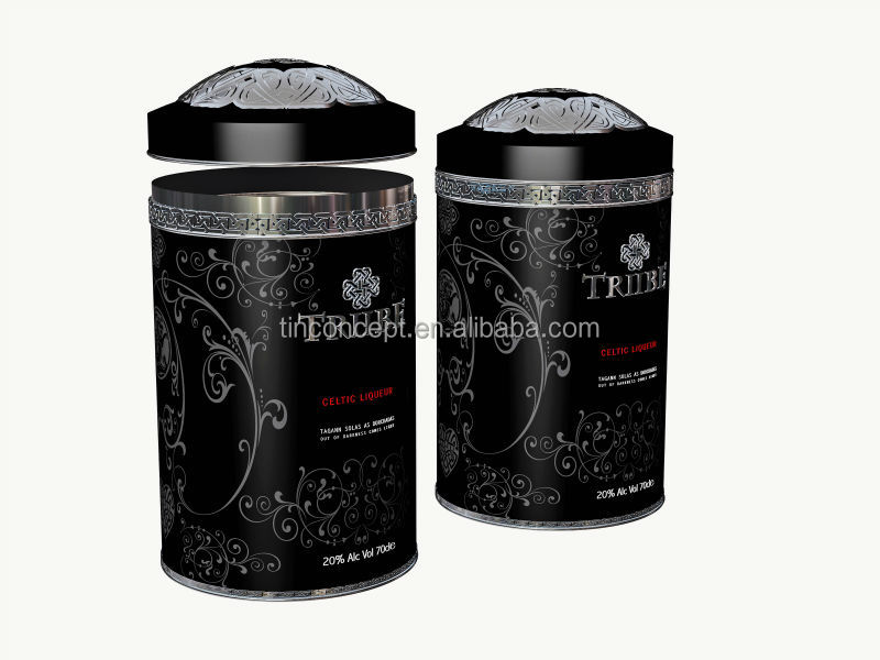 Customized designed round gift tin box for packaging,storage,display