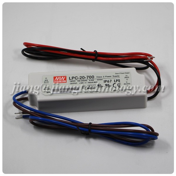 MEAN WELL 20W 700mA Constant Current 30V LED Driver LPC-20-700 Meanwell Supply