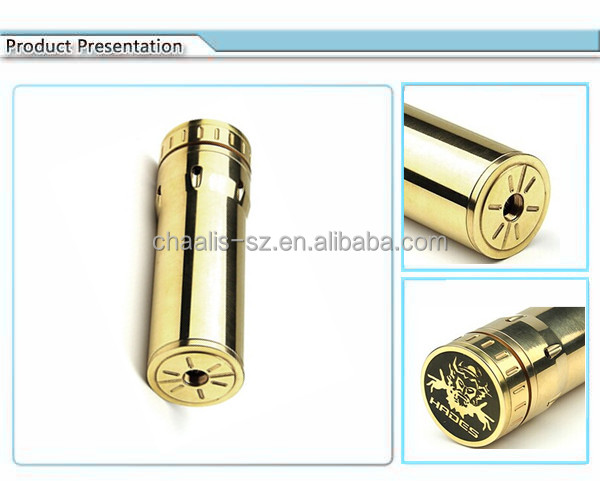 copper hades mechanical mod & 3d dripper atomizer hades mod