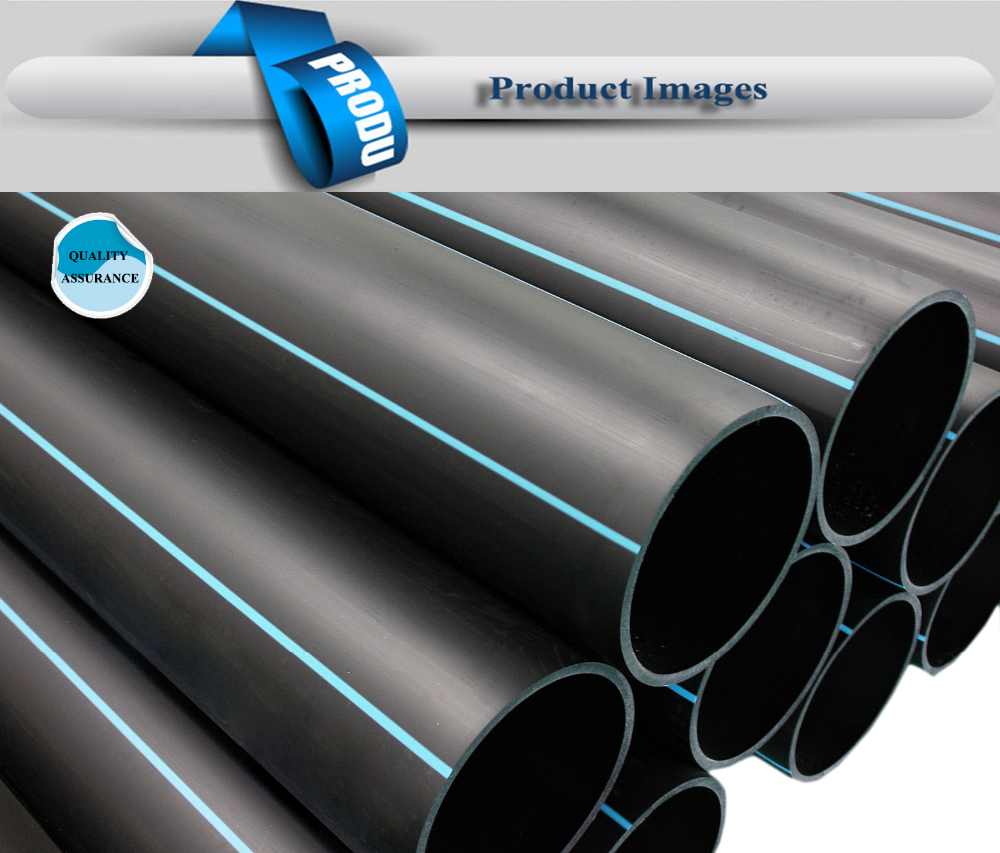 China Factory Hot Sales Black Hdpe Pipe With Yellow Stripe For Gas