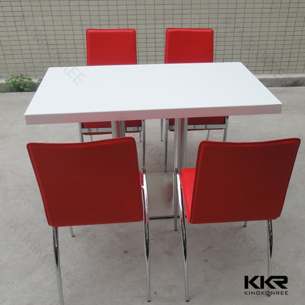 Moderna mesa de comedor de acero inoxidable pierna, diseño de la ... Mesa rectangular acero moderna