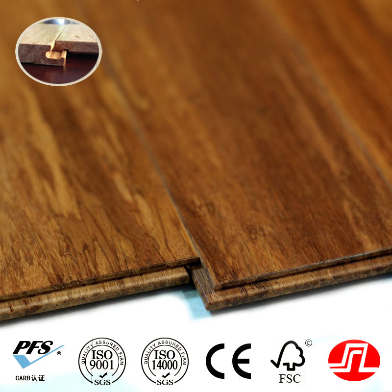 Strand Woven Dark Chocolate Bamboo Flooring click-lock system bamboo flooring