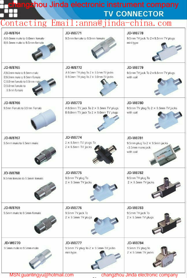 金属9.5オス→メスpalコネクタ仕入れ・メーカー・工場