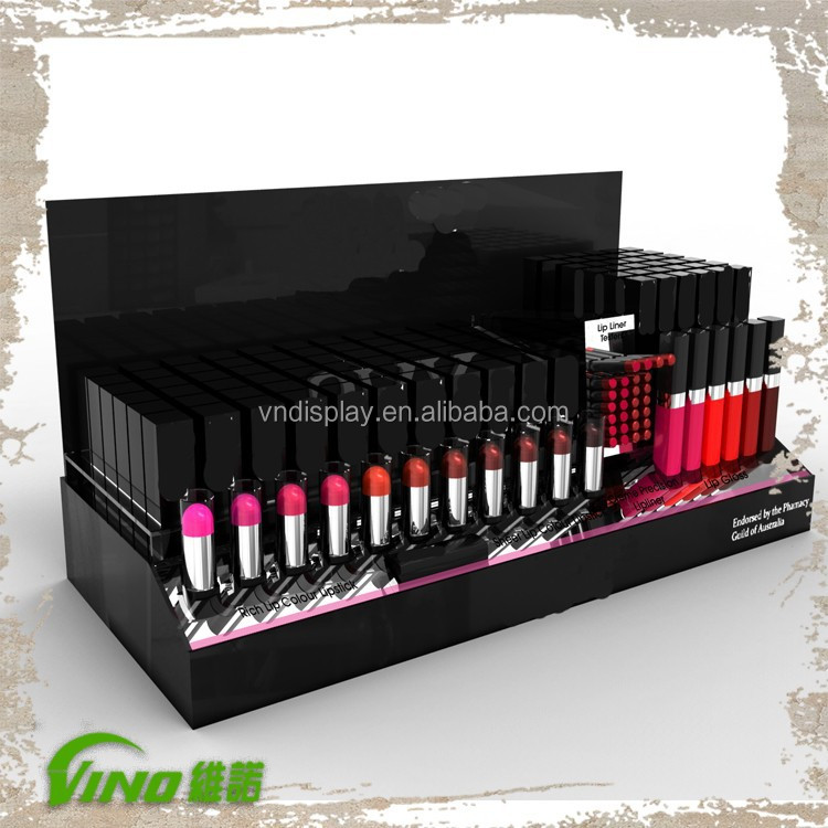 Lipstick Counter Top Acrylic Display Cabinet Makeup Stand Lip Stick