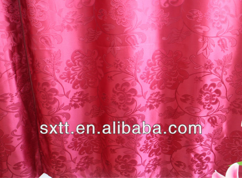 ラグジュアリーピンク遮光ジャカードカーテンパターン付き部屋の装飾のための問屋・仕入れ・卸・卸売り