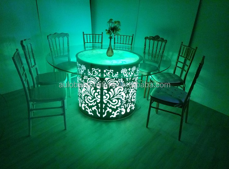 カラフルなデザインled照明新ラウンド結婚式のテーブル仕入れ・メーカー・工場