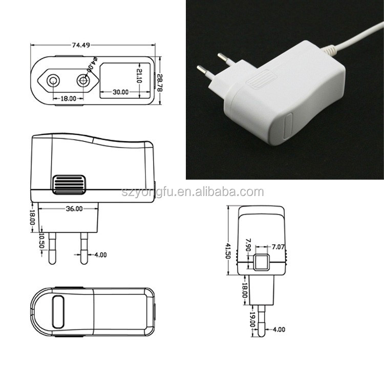 ユニバーサル100-240ボルトac 12ボルト1a 1.5a dc電源アダプタホワイトでce fcc、ul saa証明書仕入れ・メーカー・工場
