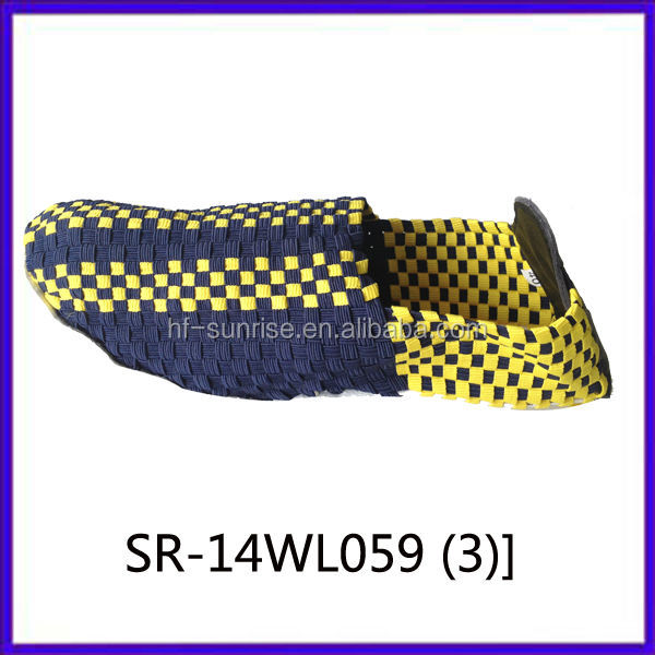 2014 new styles SR-14WL057 mix colors hand woven strap shoes問屋・仕入れ・卸・卸売り