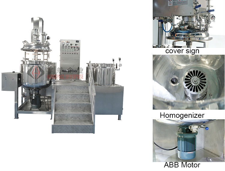 化粧品製造機器化粧クリーム作る混合タンク真空均質化乳化剤価格の石鹸製造機仕入れ・メーカー・工場