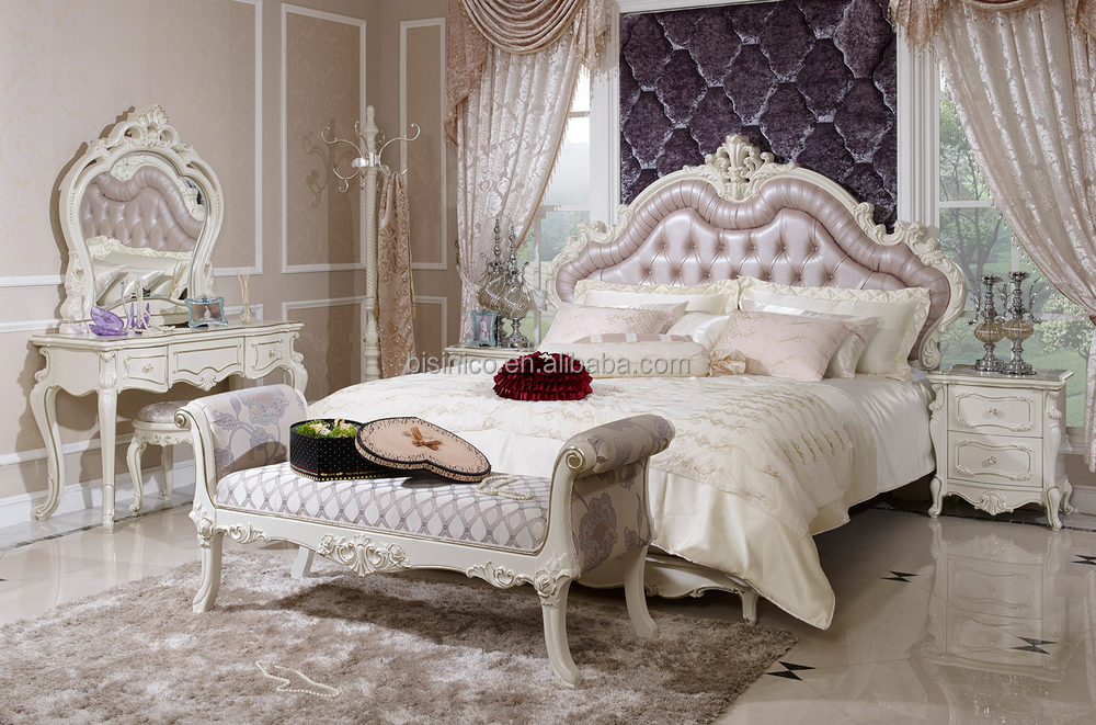 Alibaba style français meubles de chambre à coucher ensemble ... Chambre a coucher moderne italienne