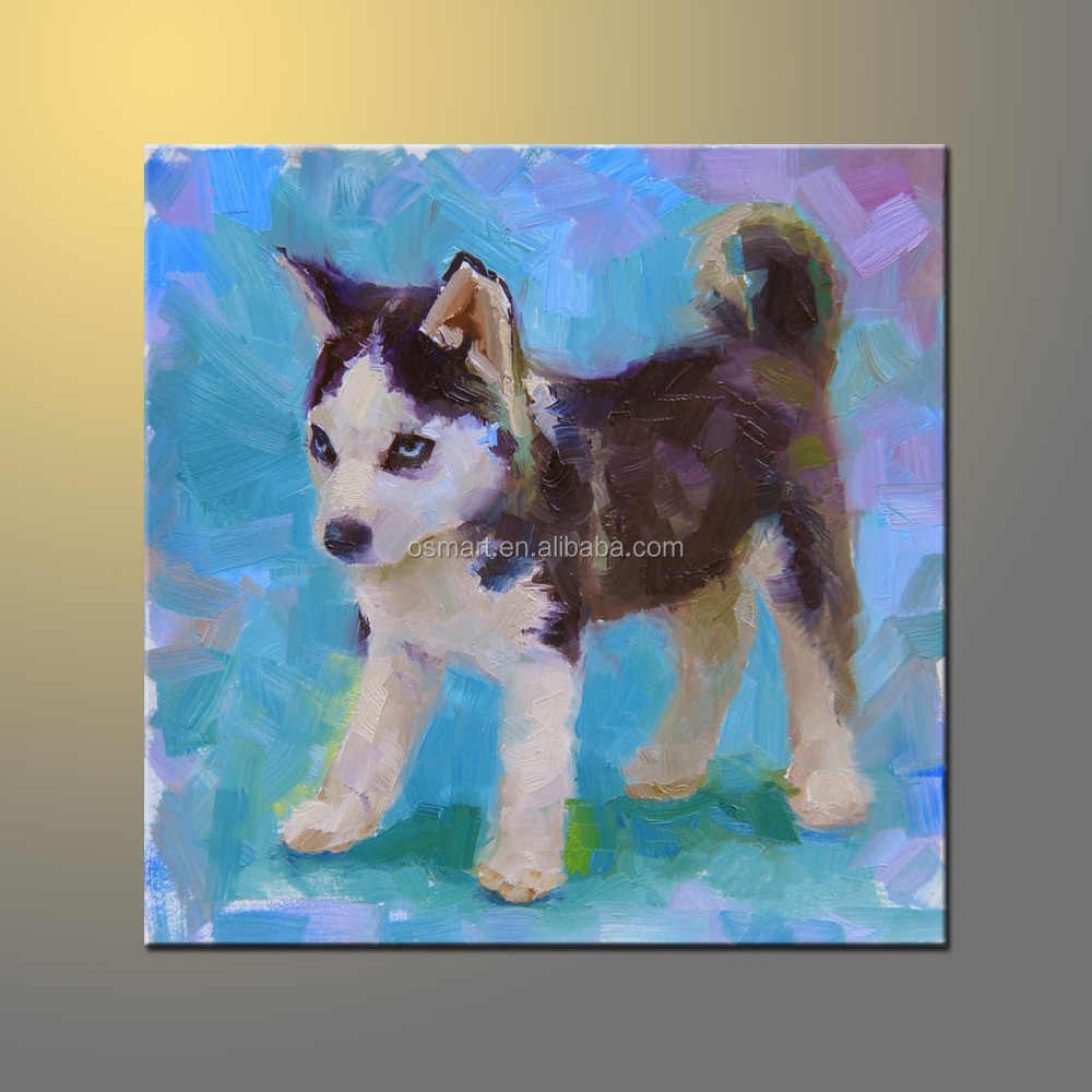Kinderkamer wanddecoratie handgemaakte mooie dieren little husky ...