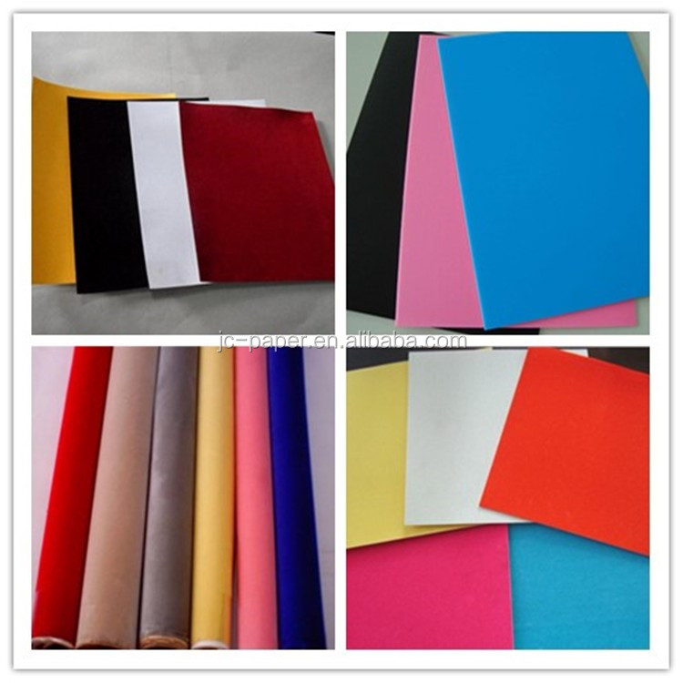 Hot Sale Velvet Flocked Paper Buy Velvet Flocked Paper,Flock Heat