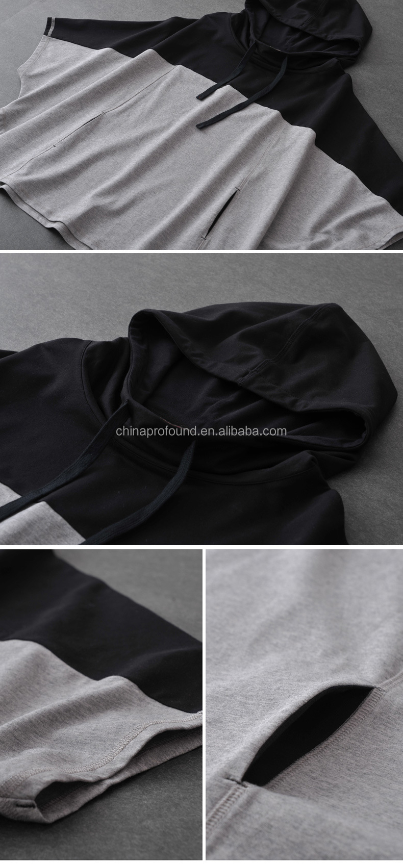 パターンの女性のセーター女性岬パターン黒いフード付きマント仕入れ・メーカー・工場