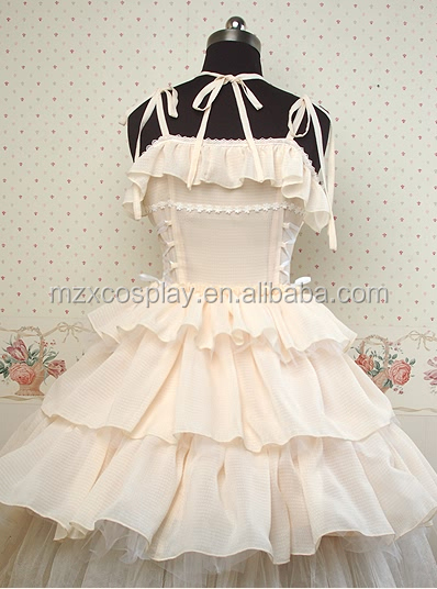 黄色のかわいいファルバラ熱い販売の光ノースリーブロリータワンピースパジャマハロウィンパーティの衣装クリスマス美しさのためのロングドレス問屋・仕入れ・卸・卸売り