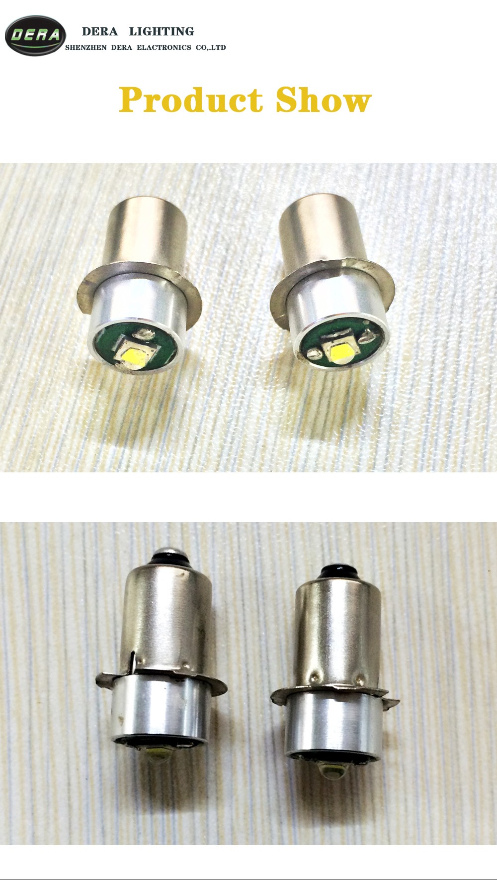 New Design Ultra Bright 5w 3w 1w 05w Led Flashlight Replacement Bulb P135s E10 Led Flashlight 3433