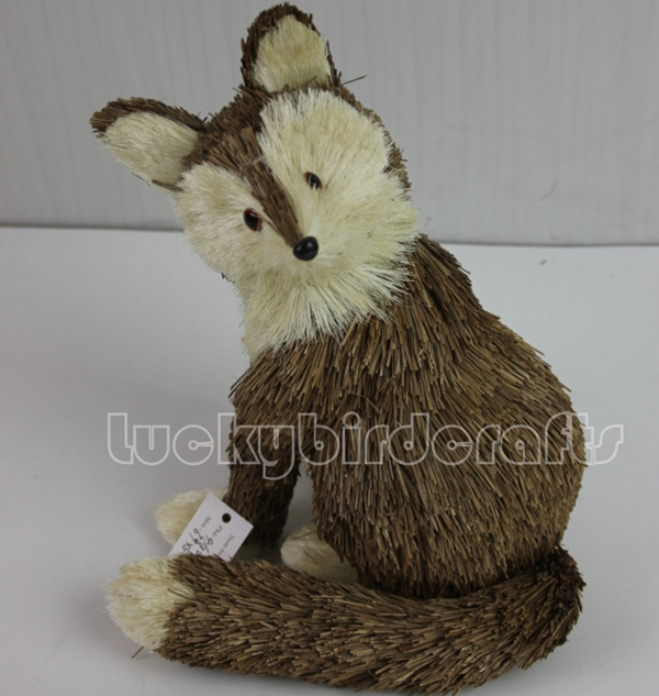 christmas fox figurine