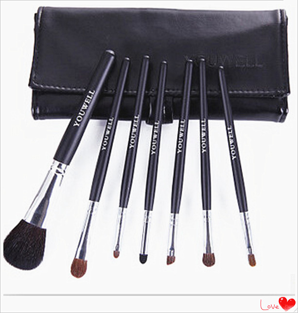 プロの天然の動物の毛7pcs/set4色化粧品メイクアップブラシセット女性のための 問屋・仕入れ・卸・卸売り