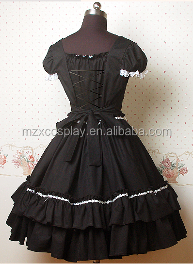 熱い販売のかわいいファルバラ弓ロリータドレス半袖ハロウィンパーティの衣装クリスマス美しさのためのロングドレス問屋・仕入れ・卸・卸売り